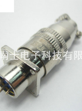 MINSOO 敏烁 XS12 3芯 航空插头 法兰插座 12mm 快速插拔 推拉式