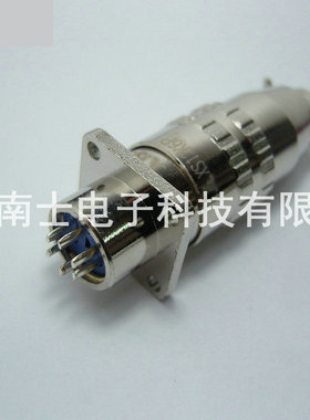 JINLIAN 锦连 XS12 6芯 航空插头 法兰插座 开孔12mm XS12K6P/J6A