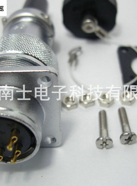 WEIPU 威浦 WS20 5芯 航空插头 法兰插座 开孔20mm WS20K5Z J5TQ