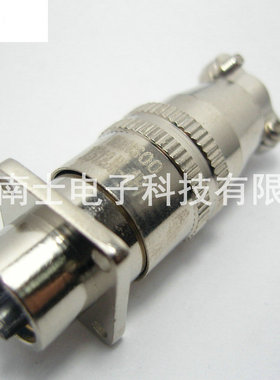 MINSOO 敏烁 XS12 4芯 航空插头 法兰插座 12mm 快速插拔 推拉式