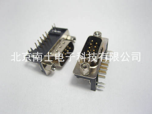 优质 镀金 DR9公头 DR9针 DB9接头 90度弯脚 插板式 焊板式 串口