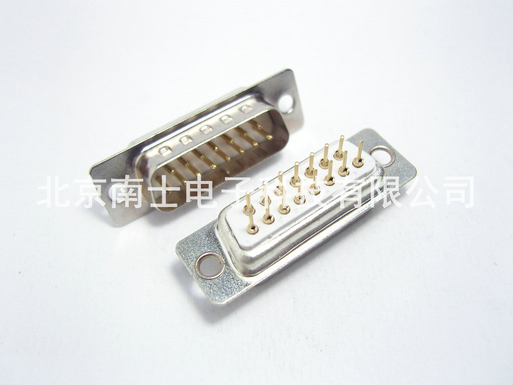 优质 镀金 DP15公头 DP15针 DB15接头 D-sub直插插板式焊板式两排