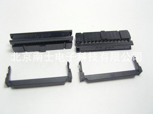 DENK FC-26P IDC压线头 ISP接头 JTAG 牛角插头 2.54mm间距 黑色