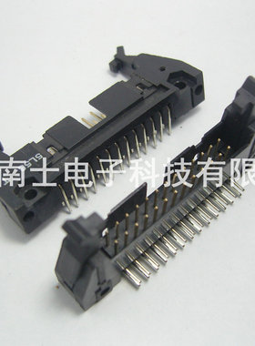 DENK DC2-26P Pin 弯脚 ISP接头 JTAG 牛角插座 2.54mm间距 黑色