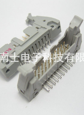 DDK DC2-20P Pin 弯脚 ISP接头 JTAG 牛角插座 2.54mm间距 灰色