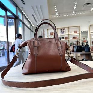 COCO美国代购 Fossil /化石 专柜 真皮水饺包 手提斜挎包