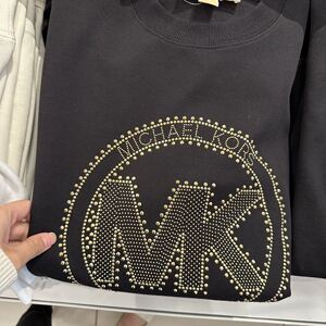 COCO美国代购 MK奥莱 oversize铆钉大logo卫衣 长袖 下播不退不换