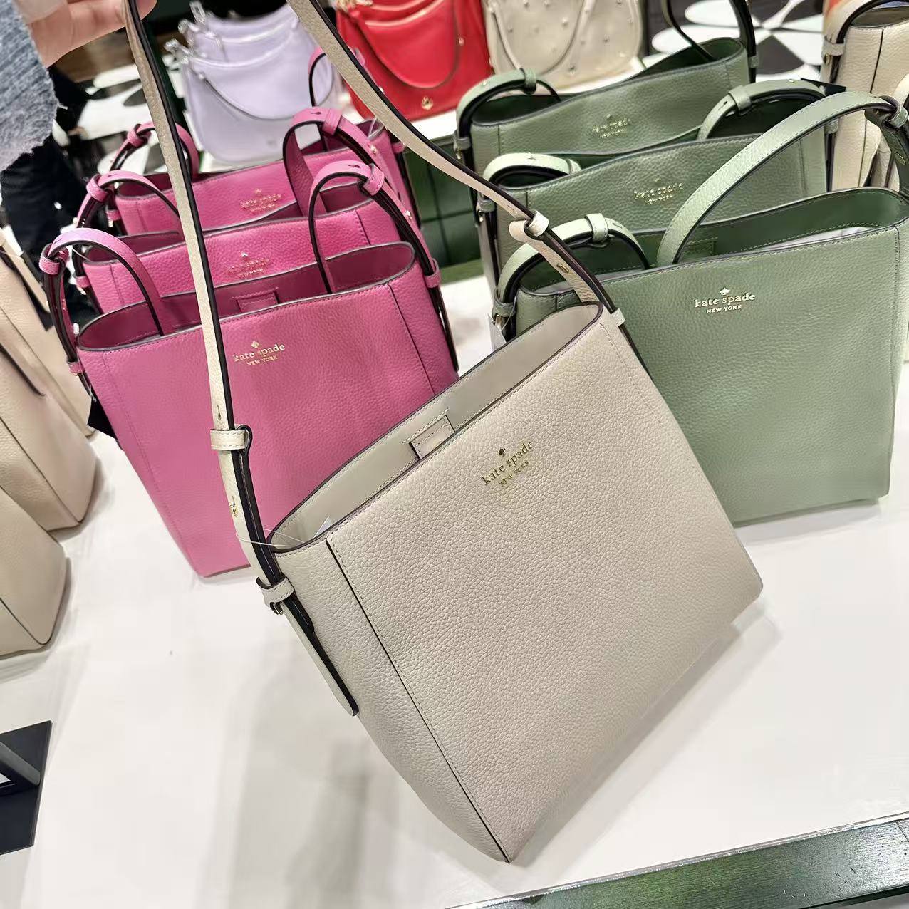 COCO美国代购 Kate spade  KS黑五限定水桶包