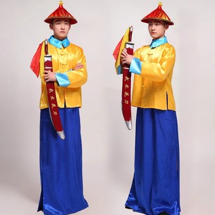 清朝古代黄马褂御前带刀侍卫护院官服宫廷御林军皇帝亲兵武士古装