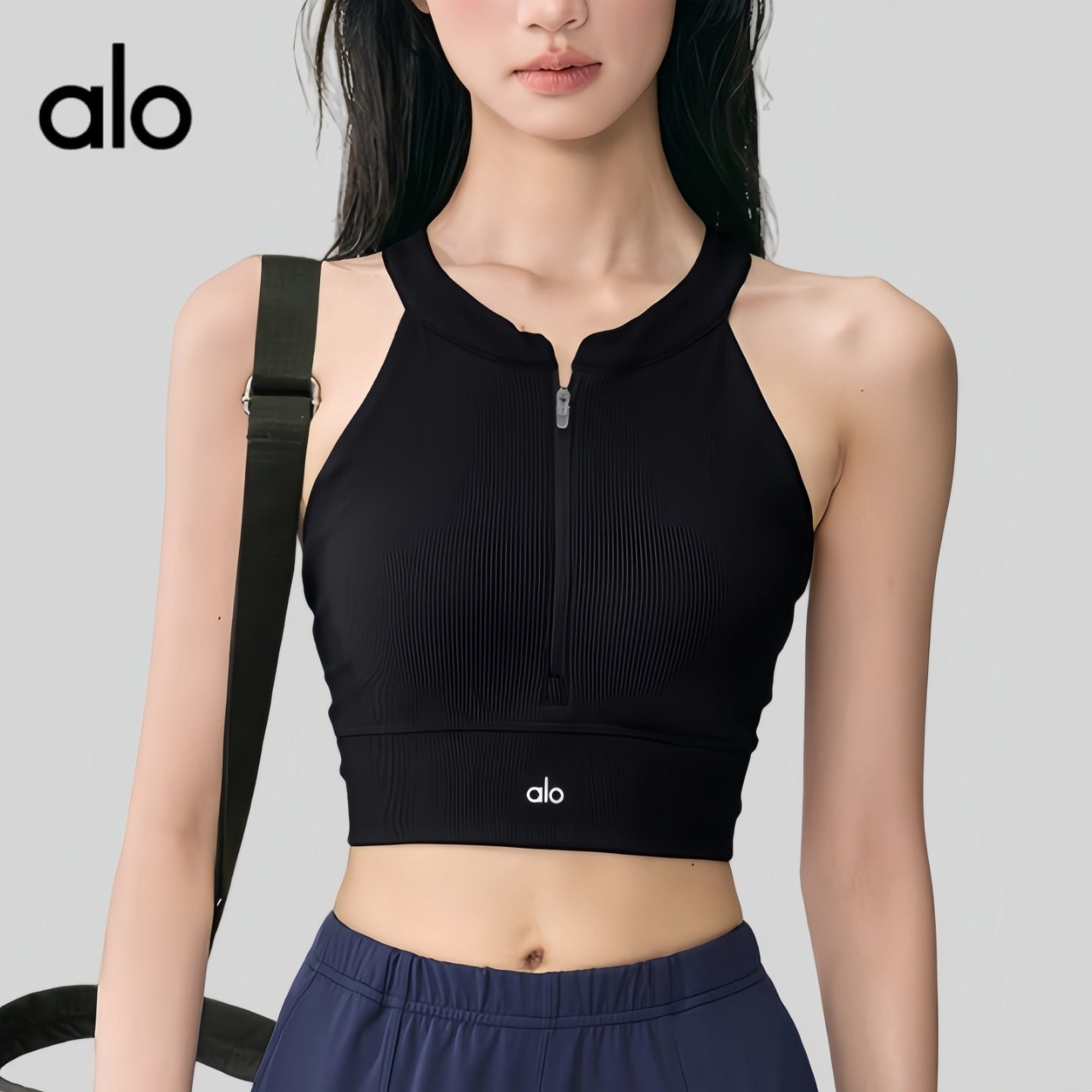 AIo 前拉链运动内衣防震跑步瑜伽背心新款普拉提训练健身文胸上衣,运动/瑜伽/健身/球迷用品,瑜伽背心,淘宝优惠券,粉丝福利购,淘宝优惠卷