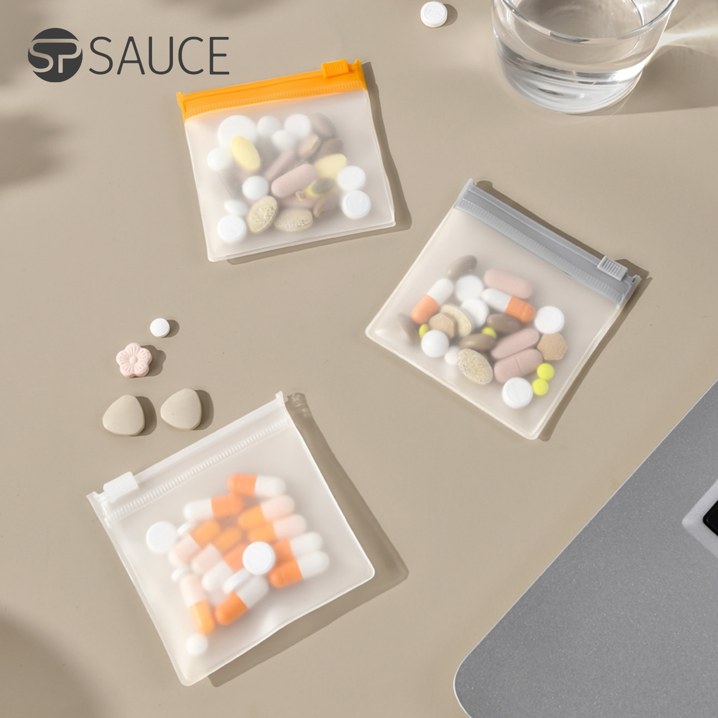 半透明磨砂eva袋子 药丸自封袋特小号加厚可爱迷你密封首饰拉链袋