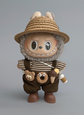 仅衣服适用于17cm芝麻豆豆labubu娃衣一二三代拉布布公仔玩偶着替