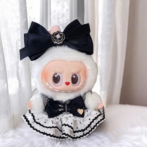 labubu衣服17cm拉布布着替