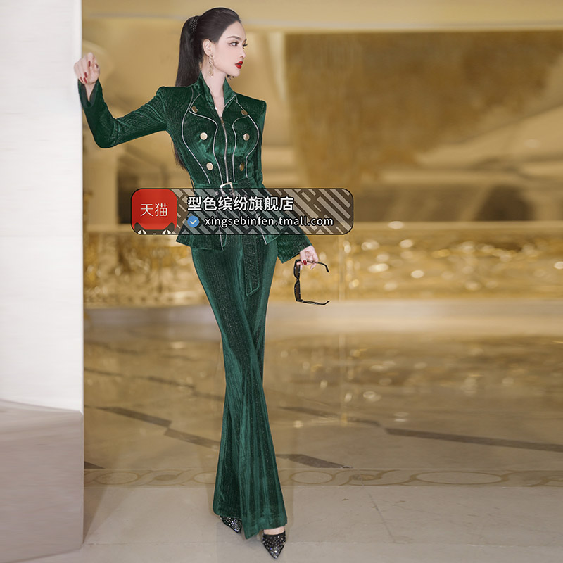 秋季盐系名媛套装欧货气场强大