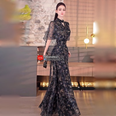 夏季时尚网纱连身长裤2026新款原创性感女神范气质设计感连体裤