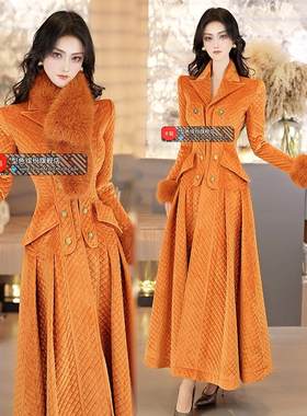 中长款棉服秋冬设计感大衣