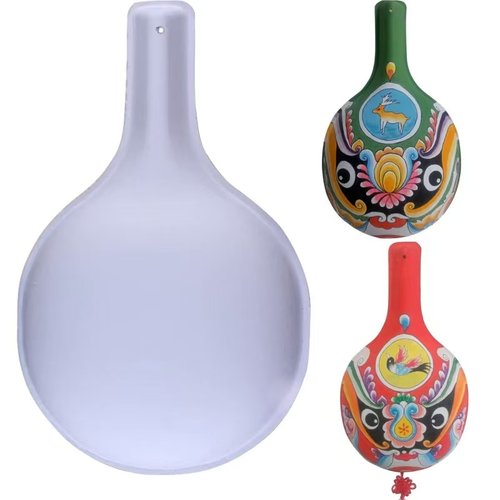 纸浆空白面具手绘涂色DIY手工画