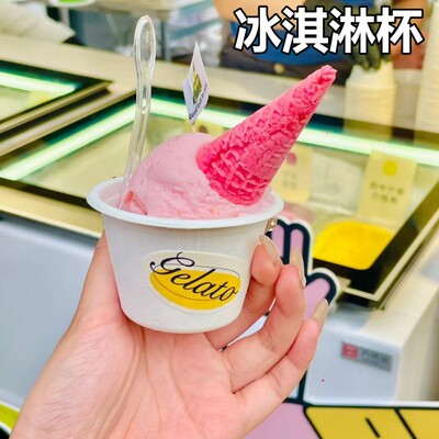 冰淇淋一次性纸杯纸碗雪糕品尝杯