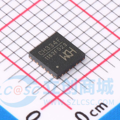 全新原装 CH334F 封装QFN-24(4x4) USB集线器芯片
