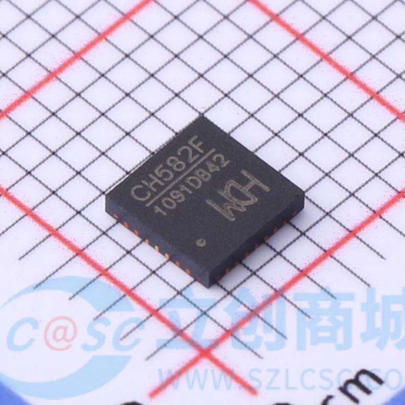 原装正品 CH582F QFN-28 集成BLE无线通讯的 32位MCU微控制器芯片