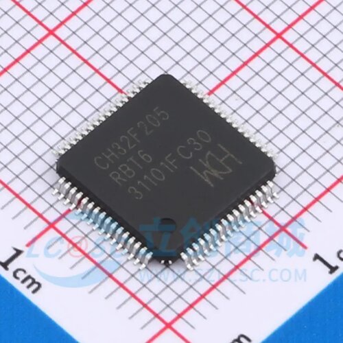 全新原装 CH32F205RBT6 LQFP-64M 单片机IC芯片
