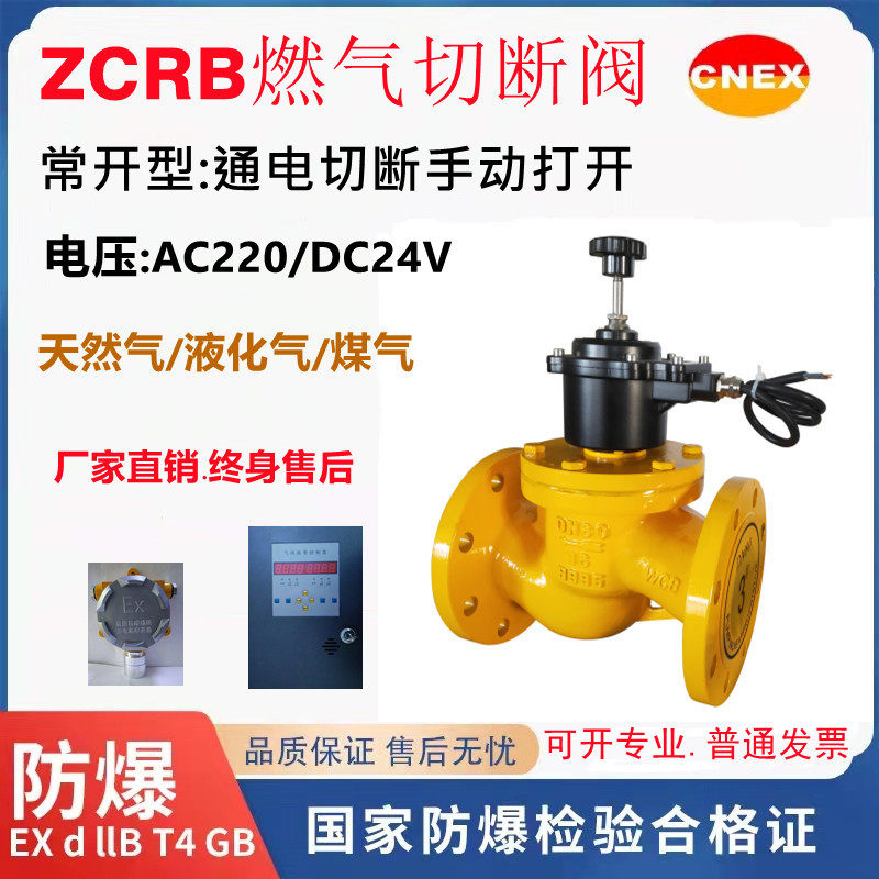 煤气电磁阀zcrb报警器防爆