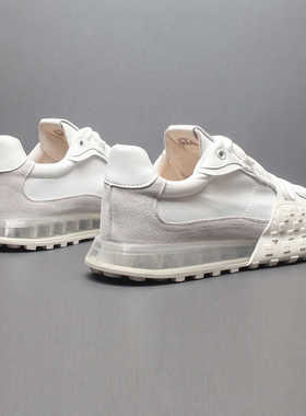 欧洲站男鞋2025新款气垫小白鞋休闲运动鞋潮牌百搭板鞋男阿甘鞋子