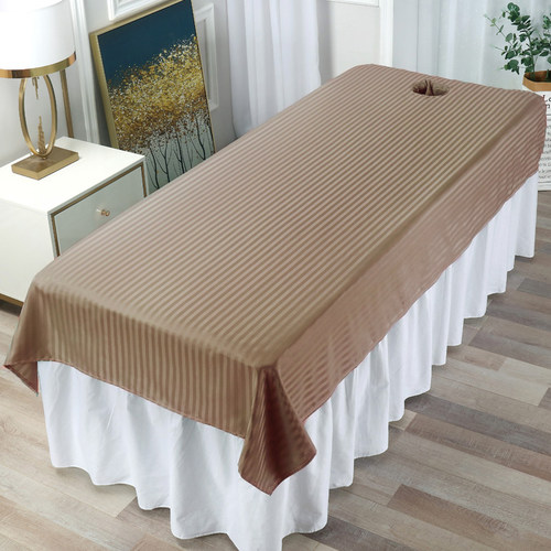 美容按摩床单带洞抗皱不起球不掉色不缩水美容院按摩隔脏推拿理疗