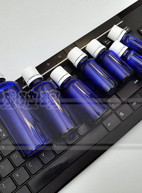 【包邮】3个起5ml10ml15ml20ml30ml50ml100ml蓝色精油防盗滴塞瓶