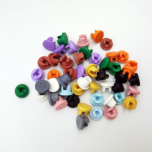 【100个19.9元】20mm西林瓶卡口瓶内塞医美彩色冻干塞原液内塞