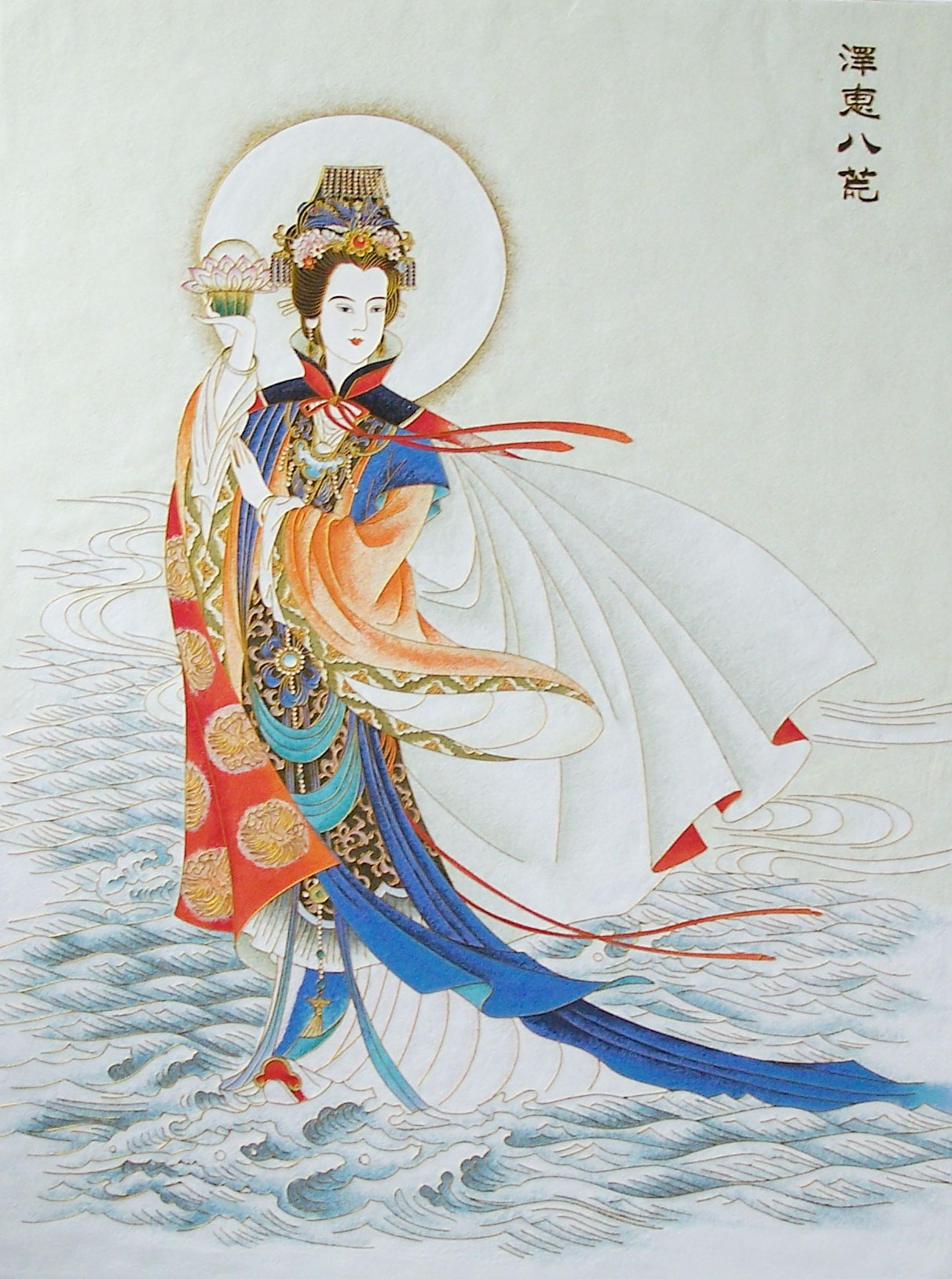 掐丝珐琅景泰蓝工艺画套装金丝彩沙diy材料/妈祖