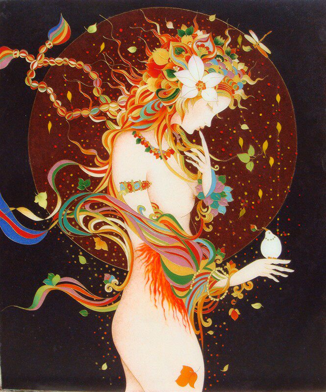 掐丝珐琅景泰蓝工艺画套装金丝彩沙diy材料/恋