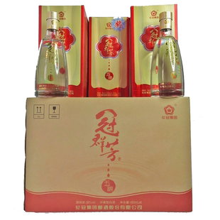 冠群芳五粮浓香型白酒菏泽地方名酒38度480ml6瓶箱花冠点滴杰作