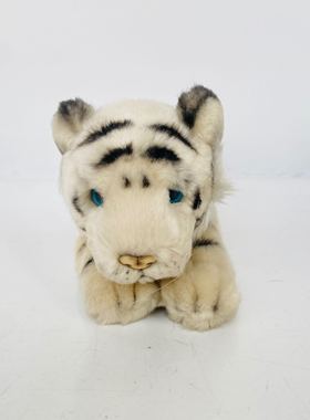 russ老虎毛绒玩具 仿真厚料老虎毛绒娃娃  绘本动物园同款白老虎