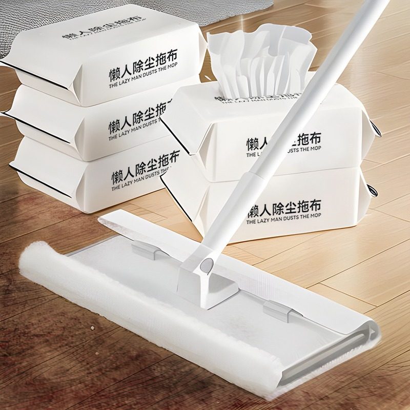 静电除尘纸拖把一次性吸尘免洗擦地拖布家用拖地地板干湿纸巾拖布