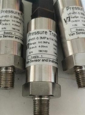 全新库存进口压力传感器VP451-0.3MPa-1/4-18NPT-全新议价