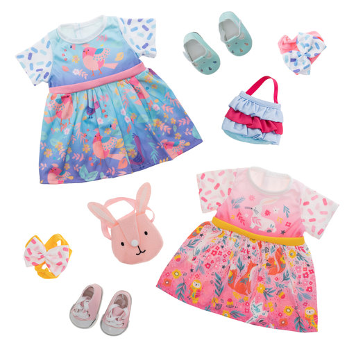 40厘米娃娃衣服43cm夏芙OG女孩可爱动物夏装连衣裙子鞋子包包玩具