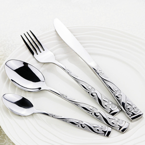 白金汉宫风欧式酒店进口不锈钢豪华西餐具经典牛排刀叉勺四件套