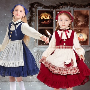 卖火柴的小女孩服装安徒生童话主题服中世纪殖民地穷苦平民服舞台