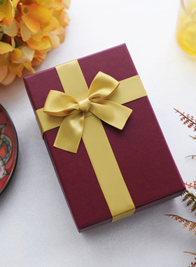 ins新款抖音喜糖盒伴手礼盒网红空礼物盒波尔多红