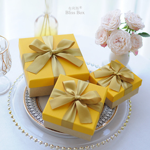 新款 ins伴手回礼盒美妆生日口红七夕礼物盒空盒高档礼品盒喜糖盒