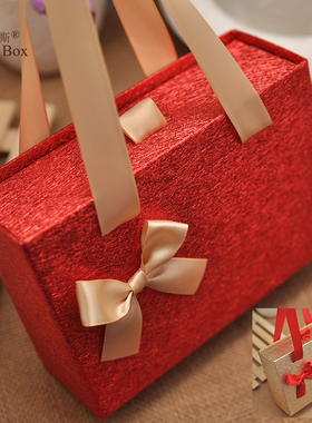布利斯Bliss Box 金红色金色喜糖盒彩礼回礼糖烟盒可手提多规格