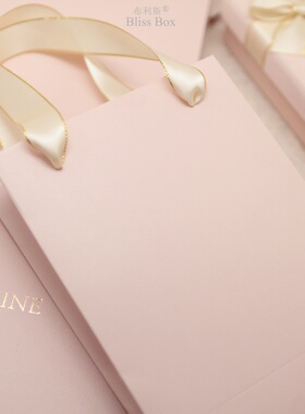 粉色礼品袋ins风结婚定制高档母亲节护士节手提纸袋手袋包装礼袋