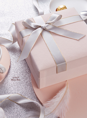 ins风粉丝绒喜糖盒生日礼品盒喜糖空包装盒结婚小礼物盒子高档盒