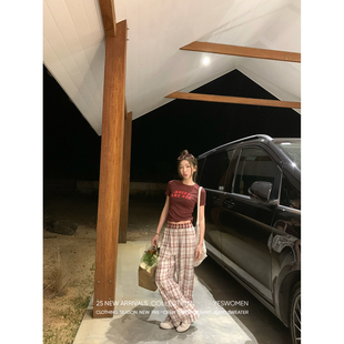 短袖 现货福利 T恤女 修身 上衣圆领短款 周末休闲chill·夏季 新款