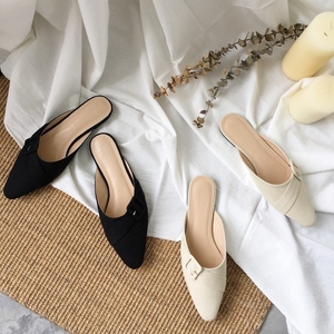 防滑外穿懒人平底拖鞋