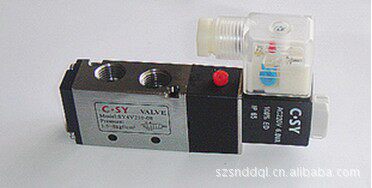 C.SY申一电磁阀SY4V210-08二位五通UNI-D气动开关AC220V换向DC24V