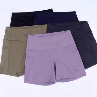 小可折扣  紧身弹力女士运动短裤休闲健身高腰提臀显瘦三分瑜伽裤