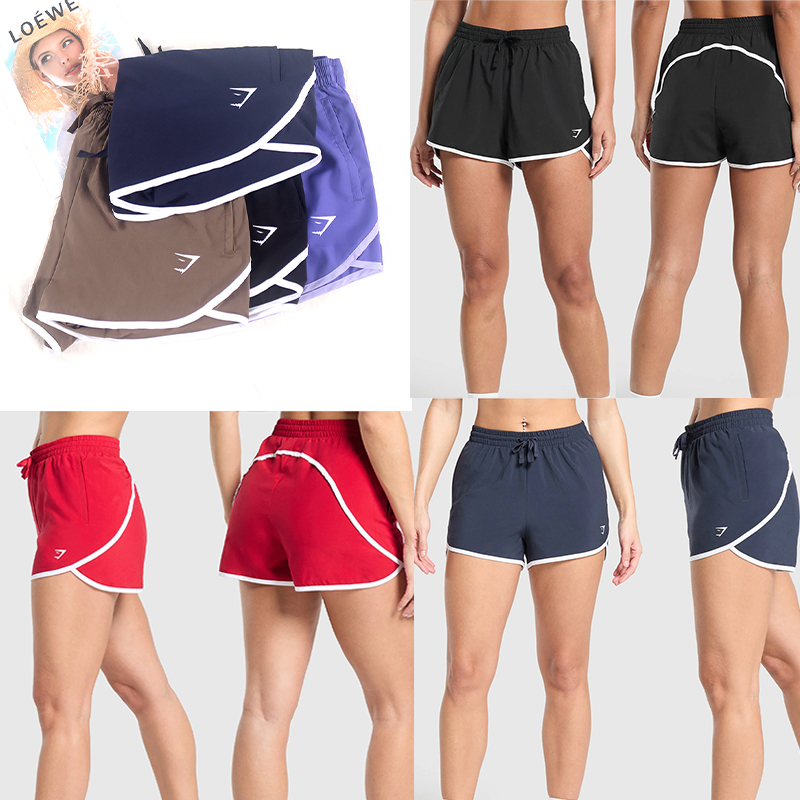 现货新款GYMSHARK女士运动短裤薄款跑步裤健身速干三分短裤薄女式