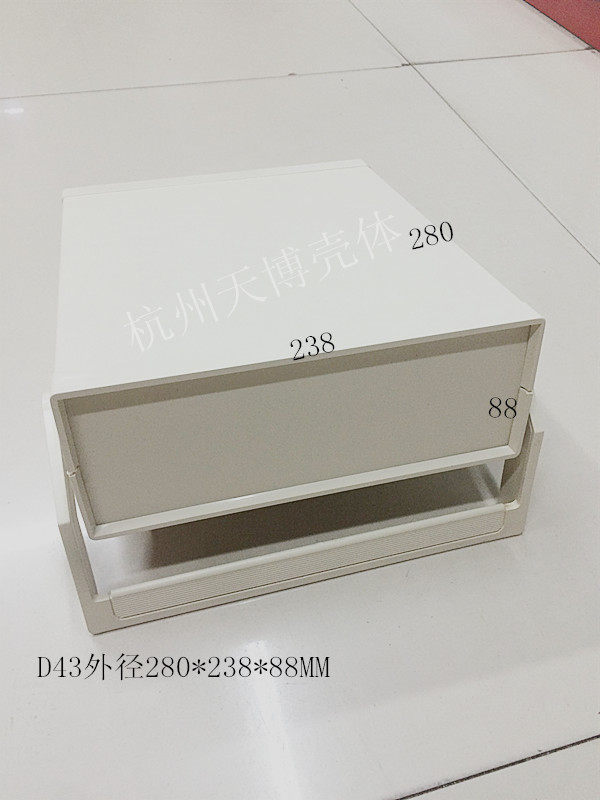 直销塑料台式机箱壳体 控制器外壳 塑胶盒 机壳D43:280x238x88MM